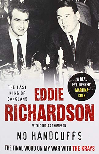 Book cover featuring Eddie Richardson and vintage photos, titled "No Handcuffs.