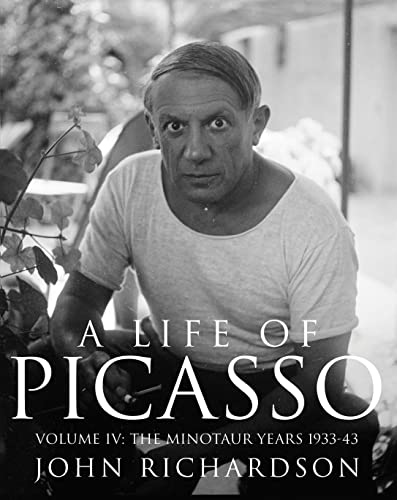Book cover featuring a black and white portrait of Pablo Picasso.