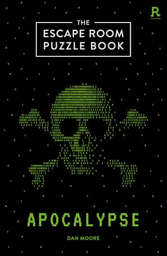 Black book cover with a green digital skull and title "Apocalypse".