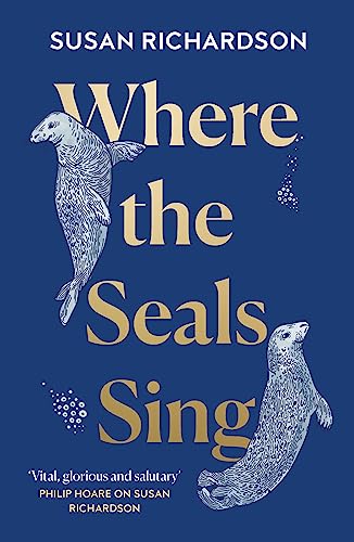 Book cover featuring illustrated grey seals and gold lettering.