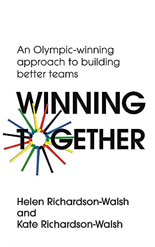 Book cover with bold text "Winning Together" and a colorful starburst design.