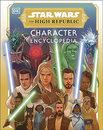 “Star Wars: The High Republic” character encyclopedia cover with Jedi and villains.