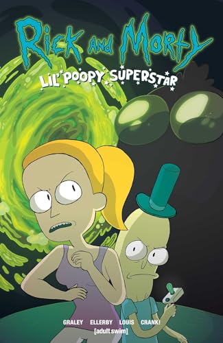 Rick and Morty comic book cover featuring Summer and Rick in front of a portal.