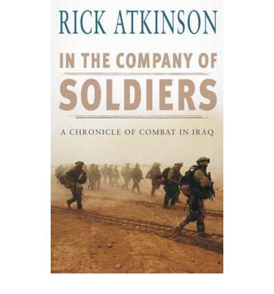 Book cover showing soldiers walking across a dusty, desert landscape in Iraq.
