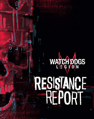 Watch Dogs Legion: Resistance Report cover with red and blue digital effects.