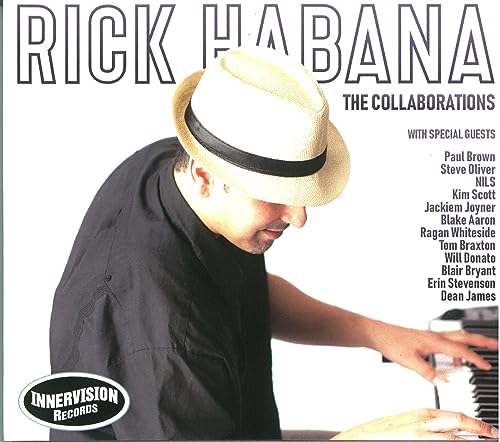 CD cover featuring Rick Habana in a hat playing piano.