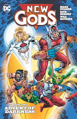 Comic book cover featuring four colorful, armored superhero characters.