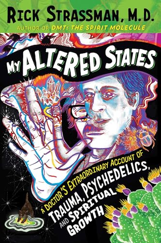 Book cover featuring a portrait with psychedelic imagery and bold title text.