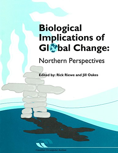 Book cover: "Biological Implications of Global Change" with an inuksuk image.