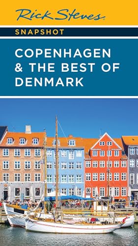 Book cover for Rick Steves Copenhagen and the Best of Denmark with Nyhavn canal scene.