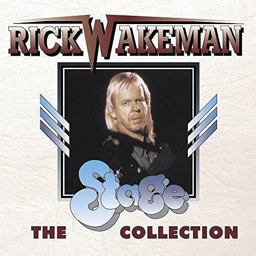 CD cover for Rick Wakeman’s “The Stage Collection” featuring his portrait.