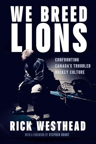 Book cover showing a hockey player sitting slumped on a bench in the dark.