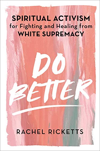 Book cover: "Do Better" with pink and white brushstroke background.
