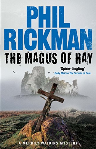 Book cover: crumbling castle, crucifix, and foggy landscape in muted tones.