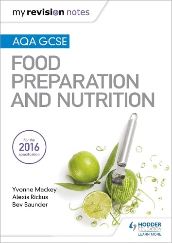 Book cover: “AQA GCSE Food Preparation and Nutrition” with lime and peeler.