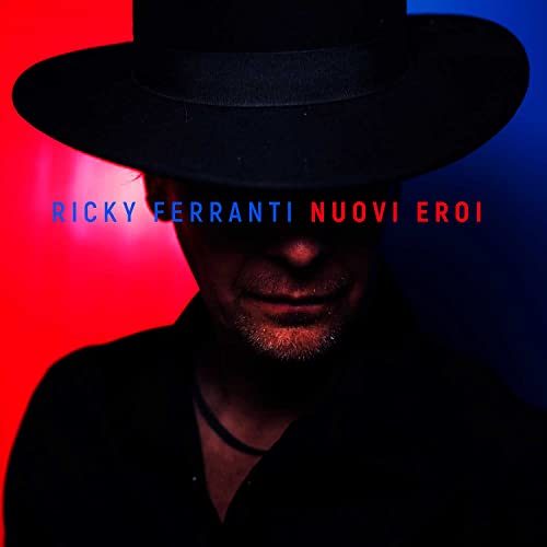 Ricky Ferranti album cover: man in hat against red and blue.