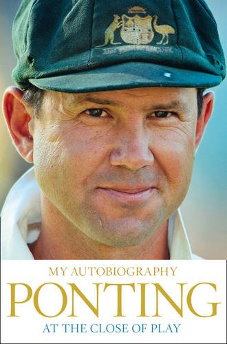 Close-up of Ricky Ponting wearing a cricket cap, book cover.