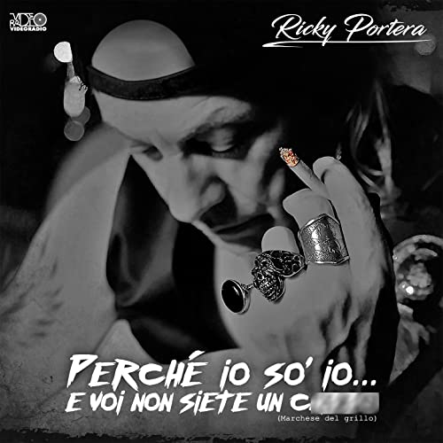 Ricky Portera CD cover: close-up of a man with rings and cigarettes.