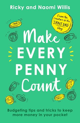 Book cover with title "Make Every Penny Count" and scattered coins.