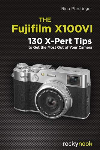 Fujifilm X100VI camera book cover with silver camera illustration.