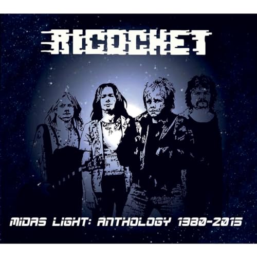 Ricochet album cover: four figures silhouetted against a starry blue background.