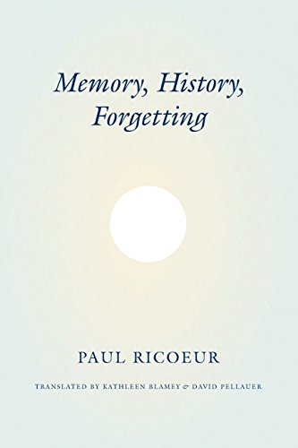 Book cover: "Memory, History, Forgetting" by Paul Ricoeur, with a white circle.