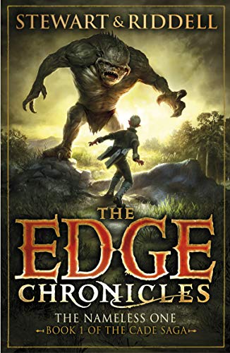 Book cover art showing a boy facing a large, monstrous creature in a forest.