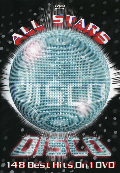 DVD cover featuring a glittering disco ball and bold text.