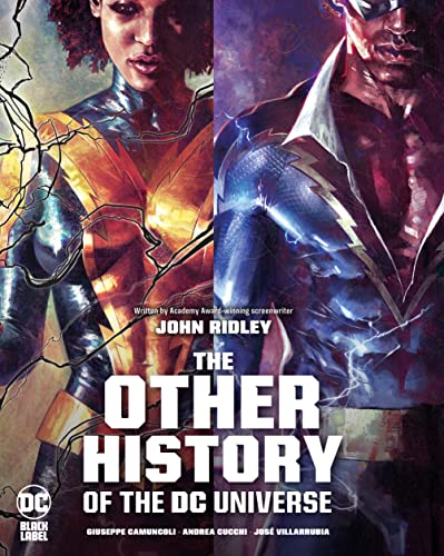 Comic book cover featuring two costumed superheroes side-by-side with bold white title text below.