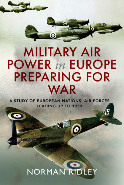 Book cover depicting vintage military airplanes and title “Military Air Power in Europe.”