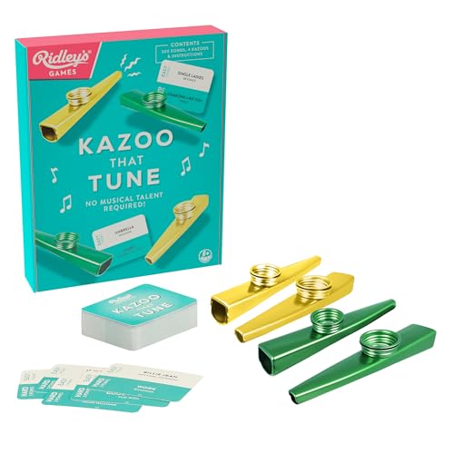 Ridley's Kazoo That Tune game box with kazoos and song cards.