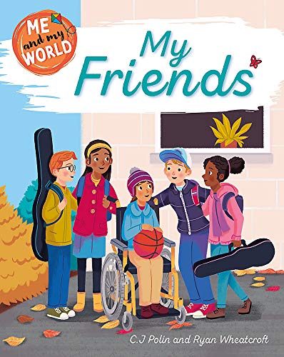 Book cover depicting a diverse group of children with a basketball.