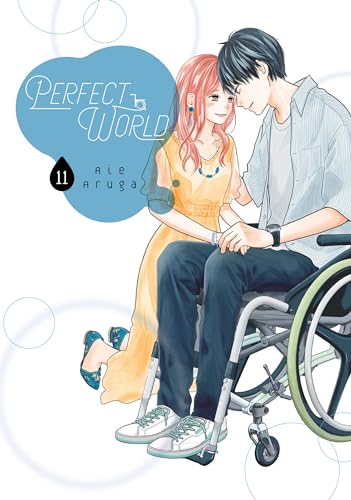 Manga cover: couple with one person in a wheelchair, holding hands.