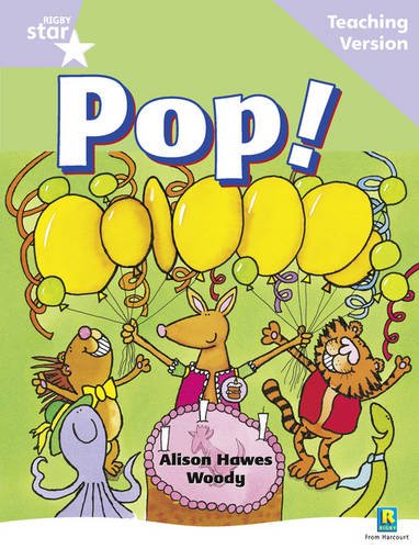 Book cover with animals holding balloons and a birthday cake.