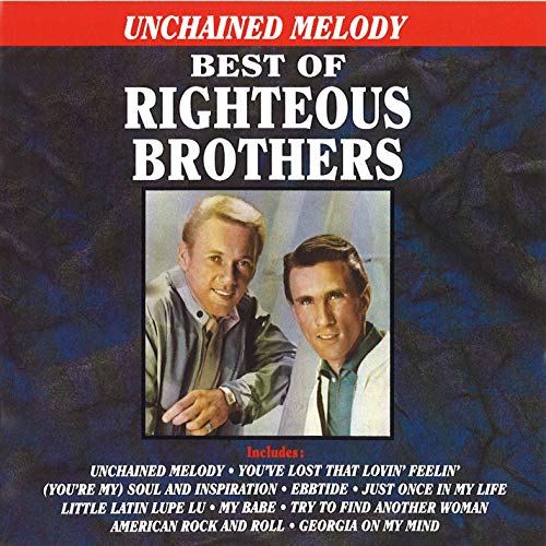 CD cover for The Righteous Brothers’ “Best Of” album featuring two men.
