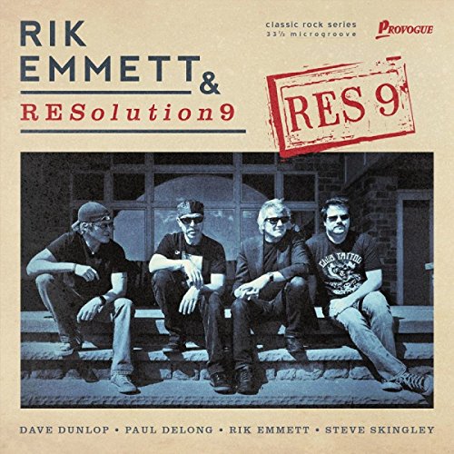 CD cover for Rik Emmett & Resolution 9 featuring a band photo.