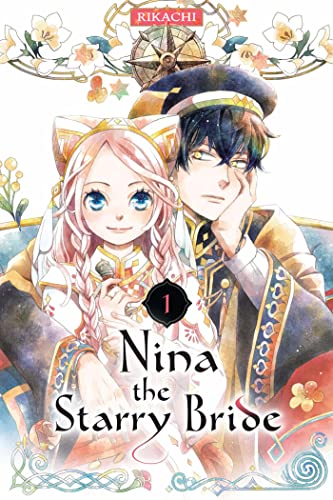 Manga cover featuring a bride and groom with floral decorations.