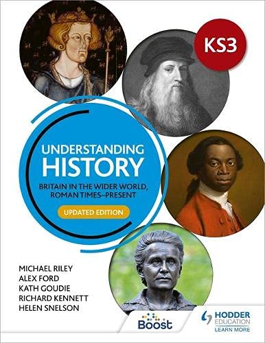 Book cover: "Understanding History" with portraits of historical figures.