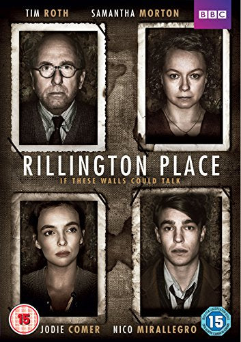 DVD cover for "Rillington Place" featuring four portrait photos.