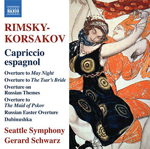 CD cover for Rimsky-Korsakov’s “Capriccio Espagnol” featuring dancers.