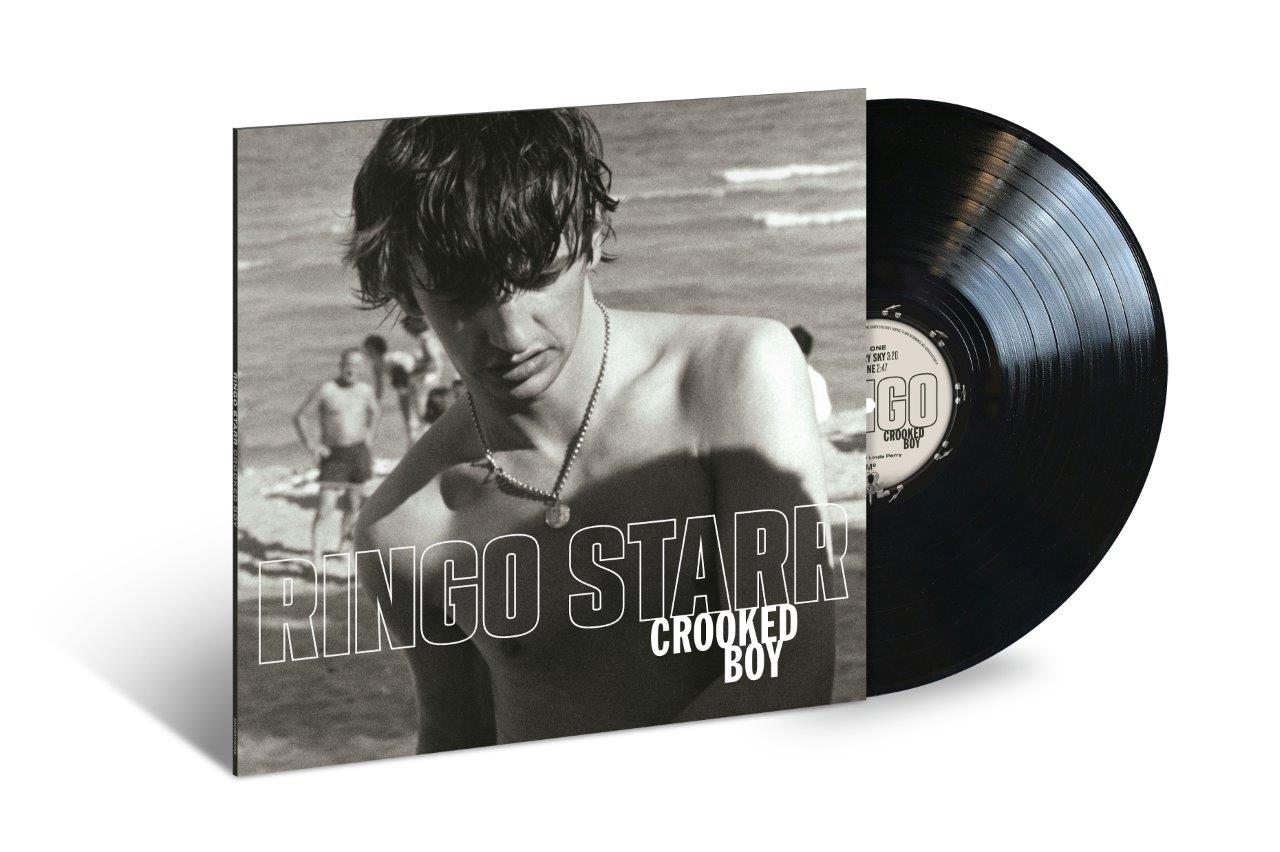 Ringo Starr vinyl record with black cover featuring a young man’s portrait.