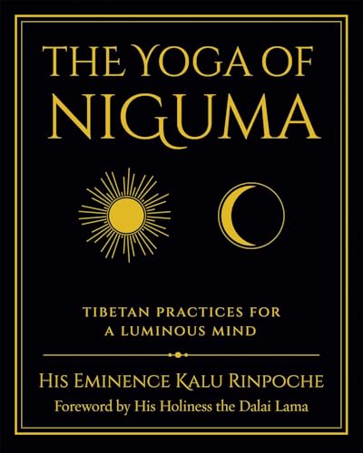 Book cover: "The Yoga of Niguma" with sun and moon symbols.