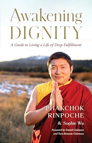 Book cover featuring a smiling monk in orange robes with hands pressed together.