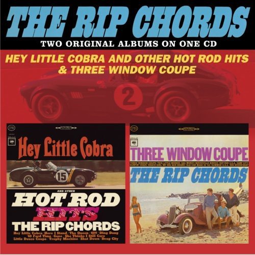 "CD cover art featuring 'The Rip Chords' with two vintage car album covers."