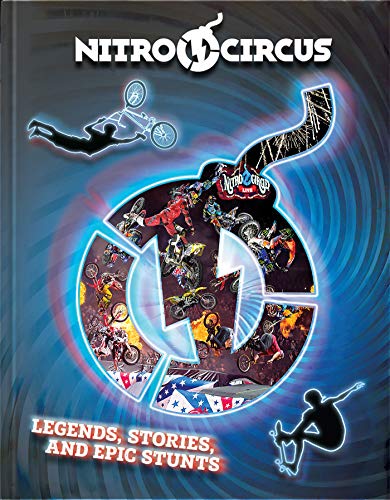 Nitro Circus annual book cover featuring action sports stunts and performers.
