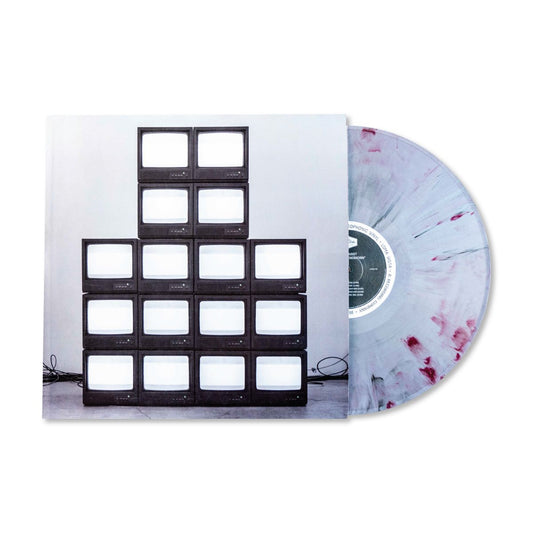 Rise Against’s “Nowhere Generation” vinyl record with a stack of TVs cover.