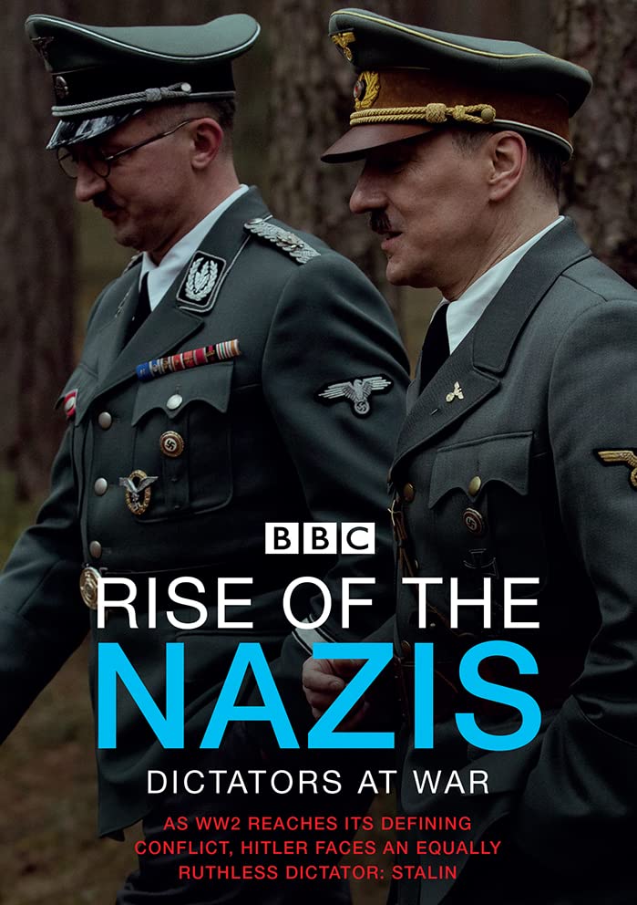 DVD cover for “Rise Of The Nazis,” featuring two men in military uniforms.