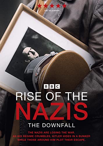 DVD cover for “Rise Of The Nazis: The Downfall” featuring Hitler’s portrait.
