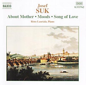 CD cover for Josef Suk piano music by Risto Lauriala, landscape scene.