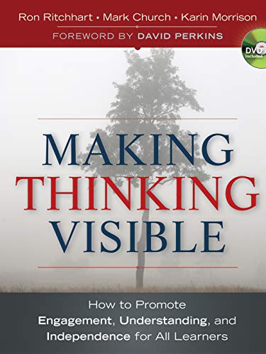Book cover: "Making Thinking Visible" with a tree silhouette.